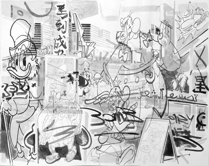 Name, exhibiti- on view Frise Hamburg, painting