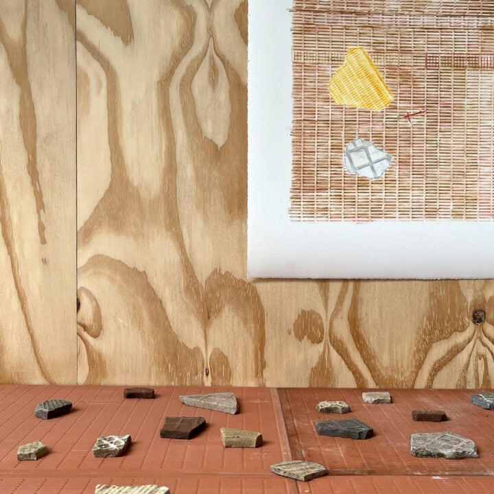 exhibiti- on view of Johanna Broziat at Frise Hamburg, register, Johanna Broziat