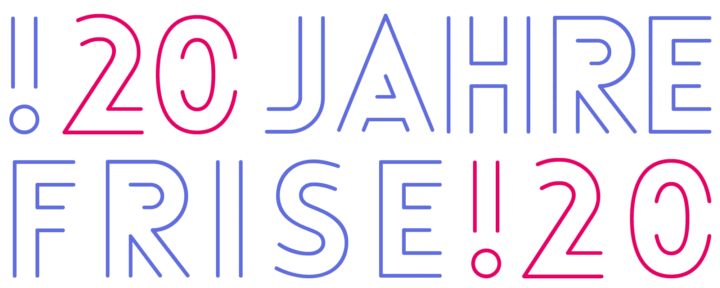 20 Jahre Frise Schriftzug