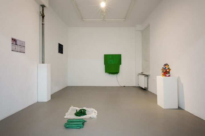 Ausstellungsansicht der Gemeinschaftsausstellun Grow mit Beiträgen von Frise-Künstler*innen